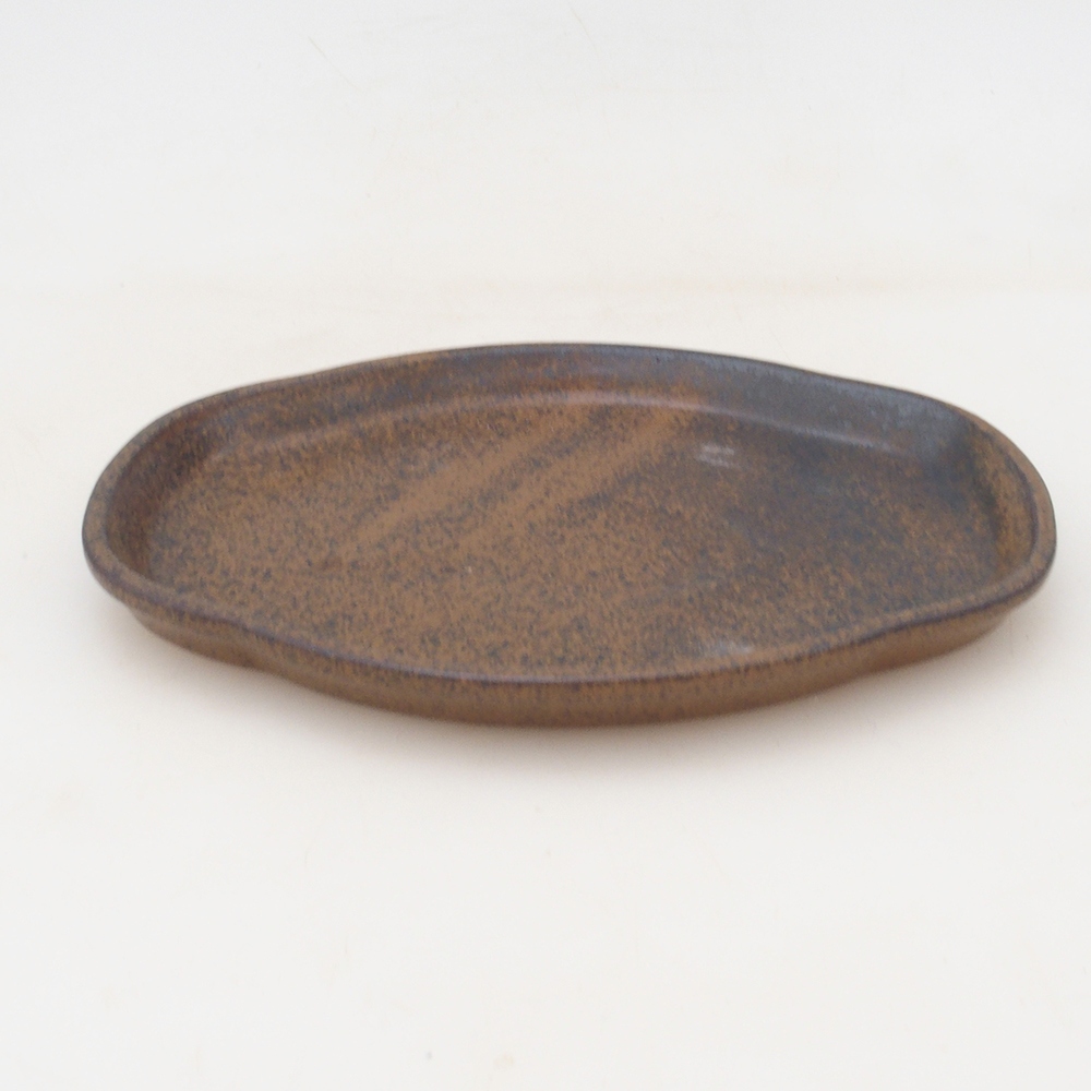 Kerámia tál H02 - 17,5 x 12 x 1 cm - barna