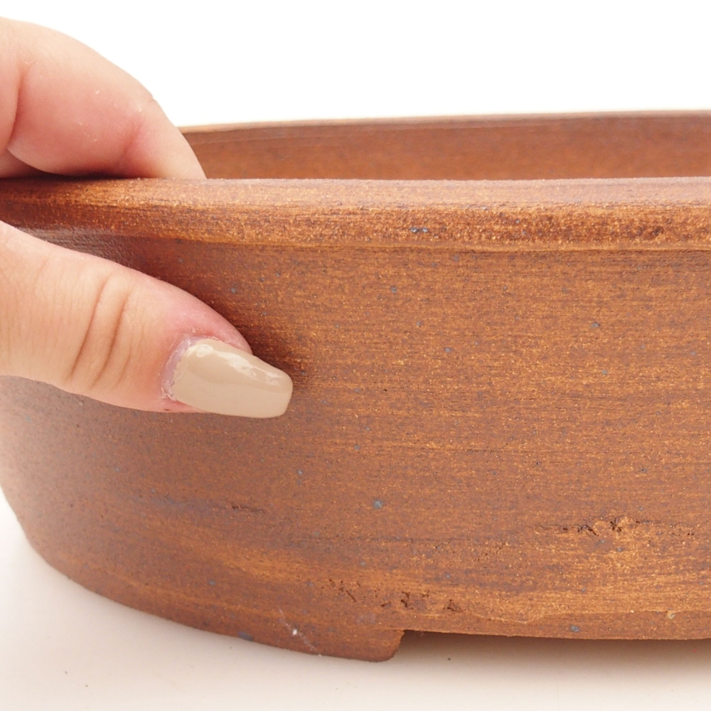 Bonsai tál 32,5 x 26 x 9 cm , színe barna