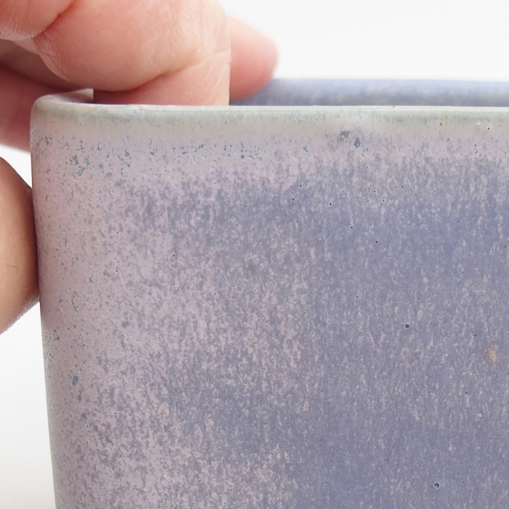 kerámia bonsai tál 10 x 10 x 8 cm, kék színben