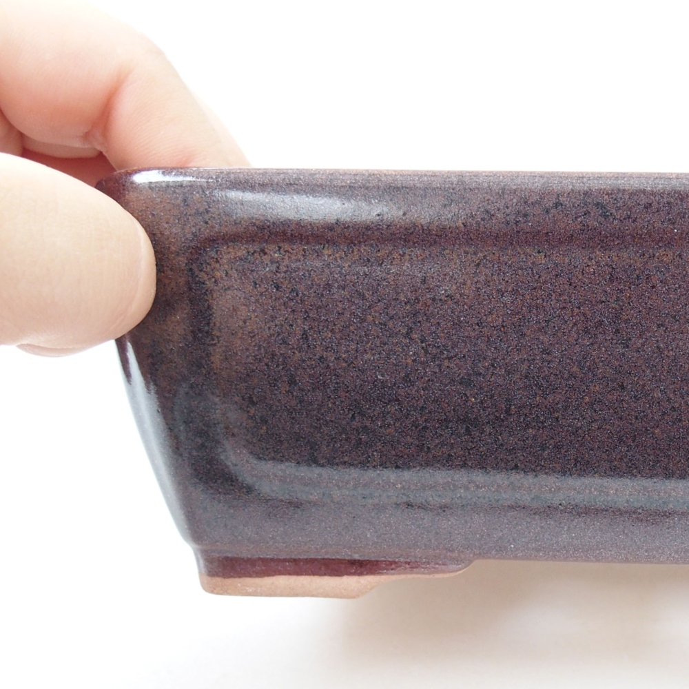 kerámia bonsai tál 22 x 17 x 5 cm, zöld