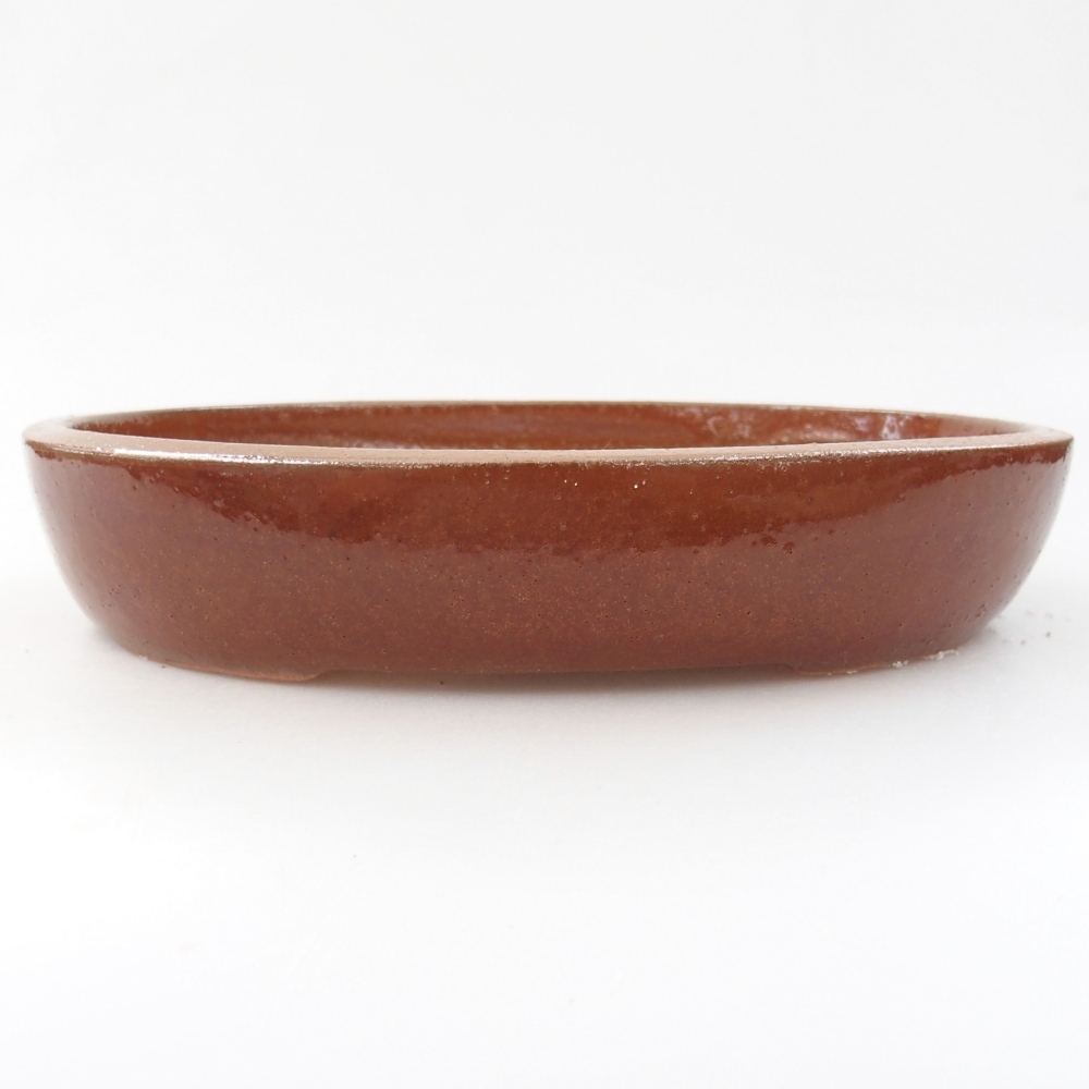 kerámia bonsai tál 22 x 16,5 x 4 cm, barna