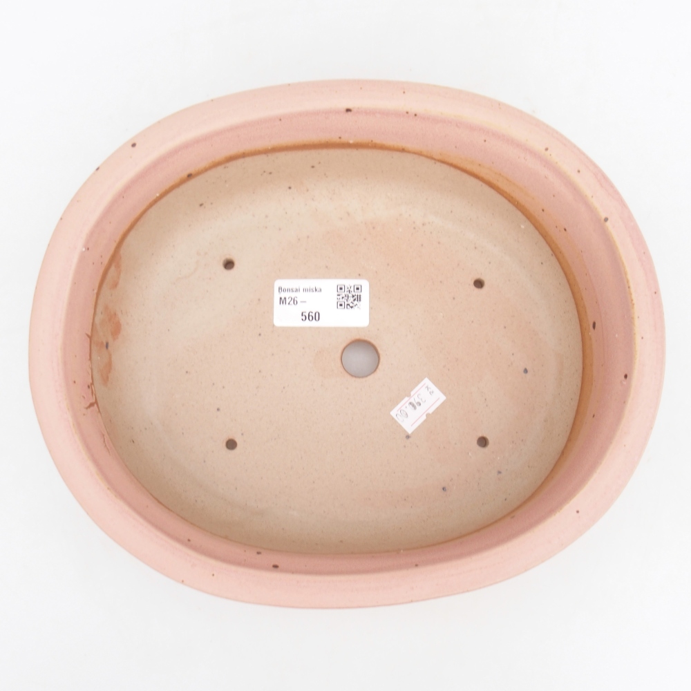 kerámia bonsai tál 23 x 19 x 7 cm, rózsaszínű