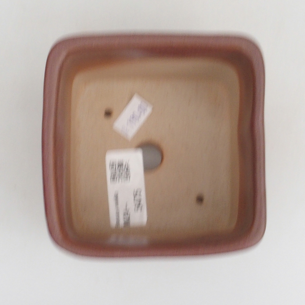 kerámia bonsai tál 10 x 10 x 8 cm, barna