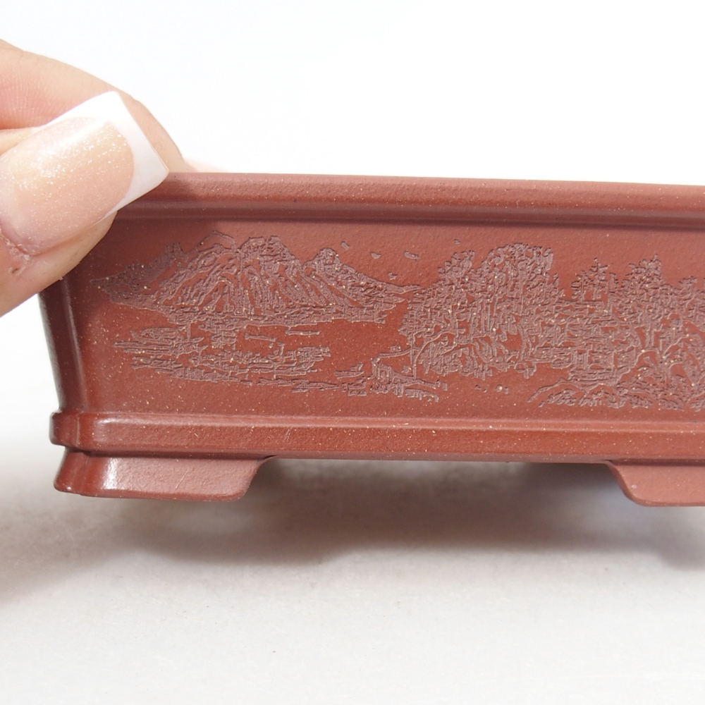 Tál 11 x 9 x 3,5 cm tégla színű