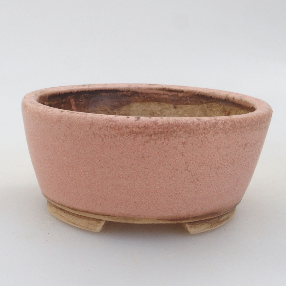 kerámia bonsai tál 10 x 8,5 x 4 cm, barna