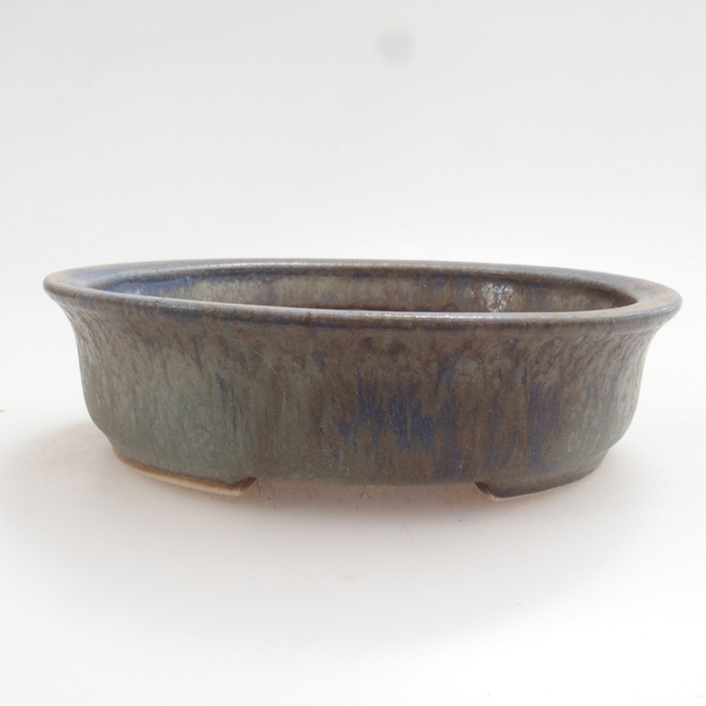 kerámia bonsai tál 10 x 8,5 x 4 cm, barna