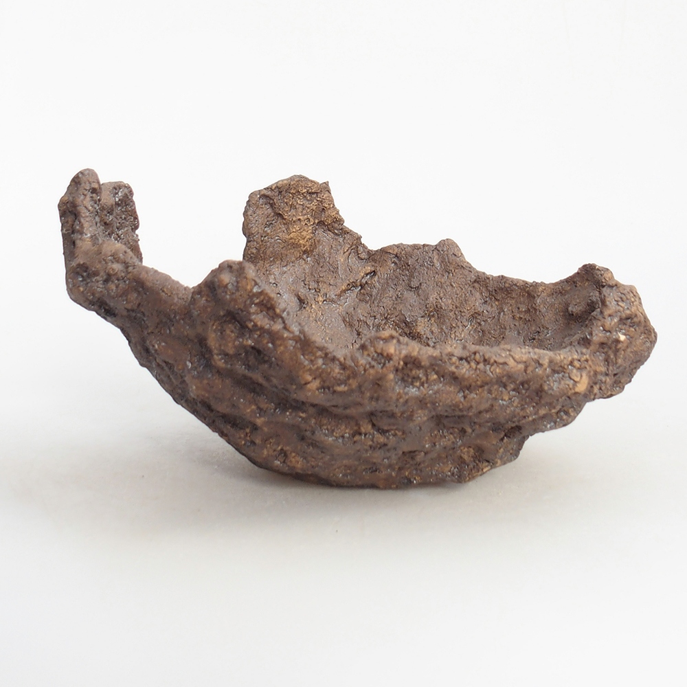 Kerámia kagyló 19 x 15 x 14 cm , barna színű