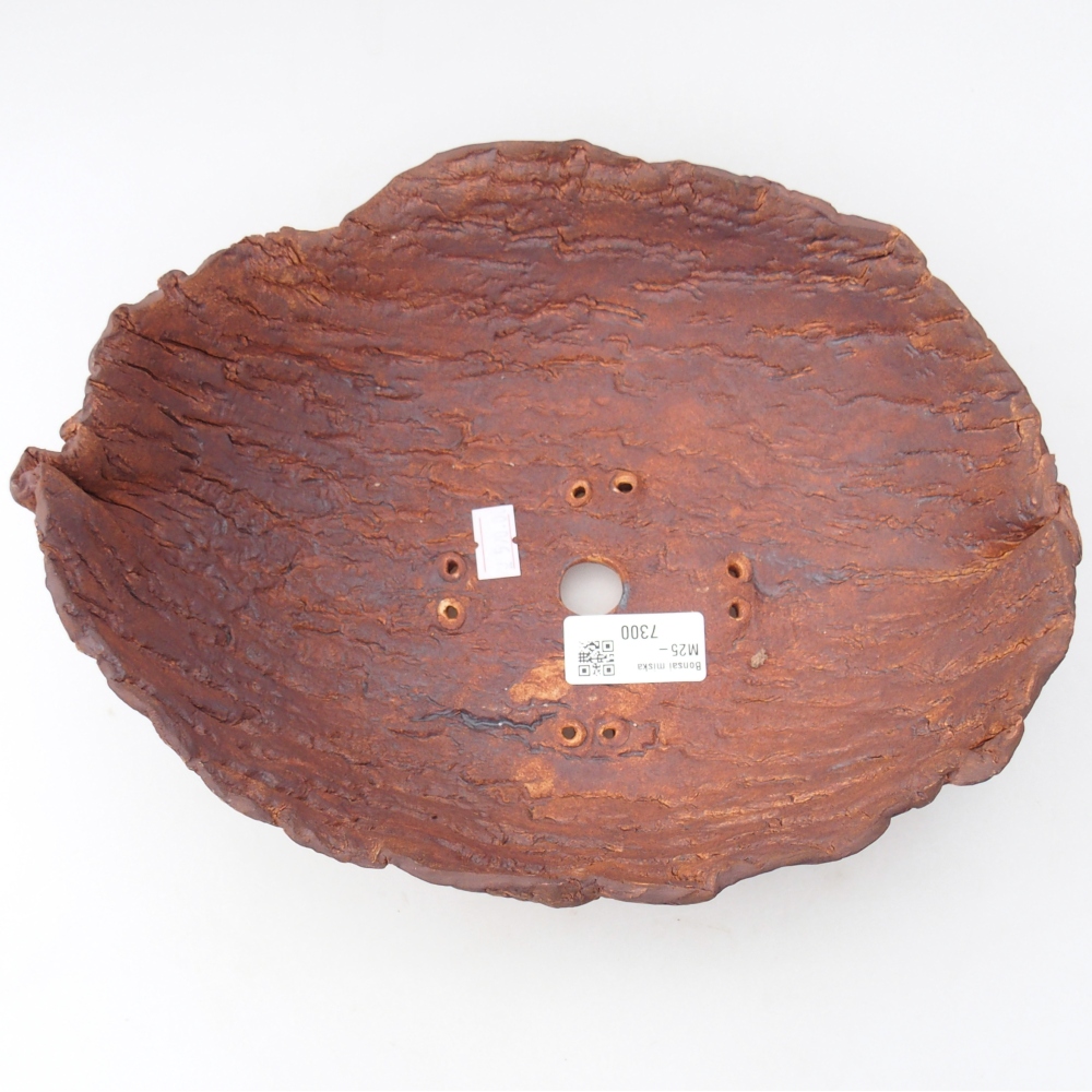 Kerámia kagyló 26,5 x 21 x 9,5 cm , színe barna