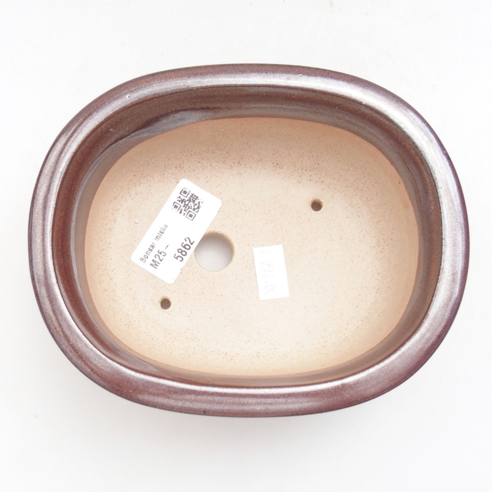 kerámia bonsai tál 22 x 17 x 5 cm, zöld