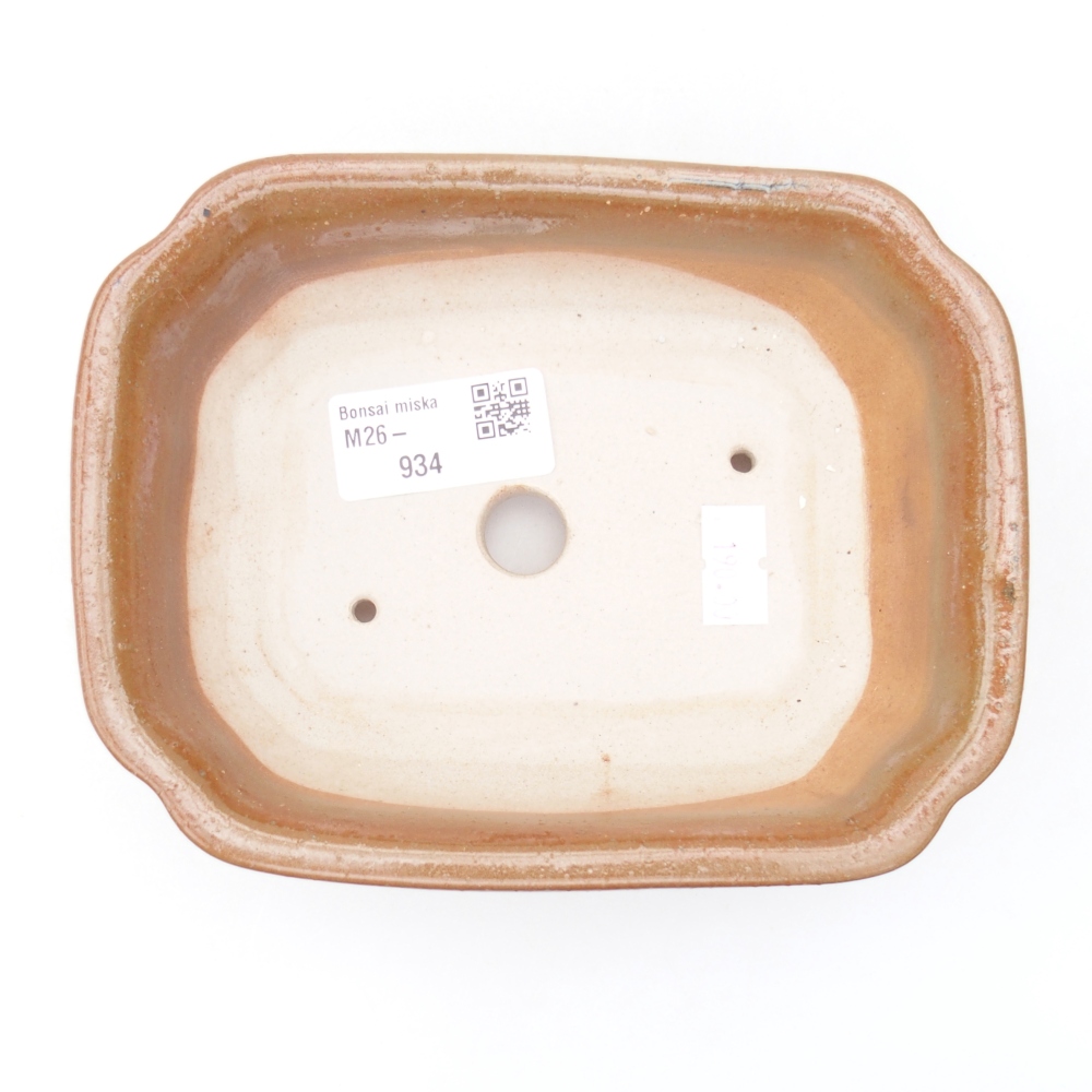 kerámia bonsai tál 15,5 x 12 x 4,5 cm, barna