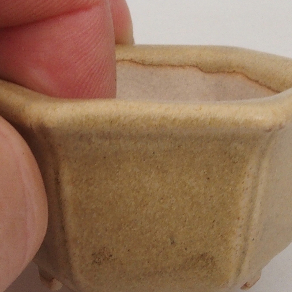 Mini bonsai tál 5 x 4,5 x 3 cm, barna