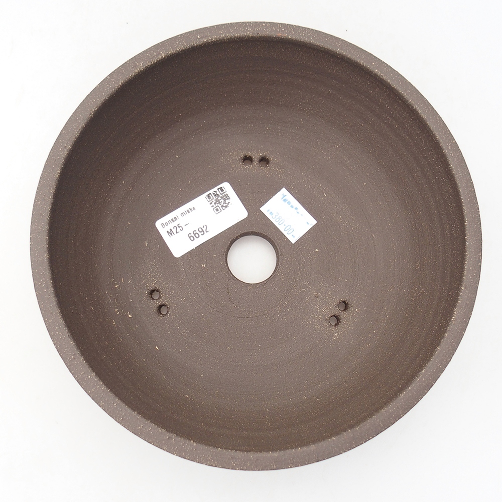 kerámia bonsai tál 18,5 x 18,5 x 6 cm, barna