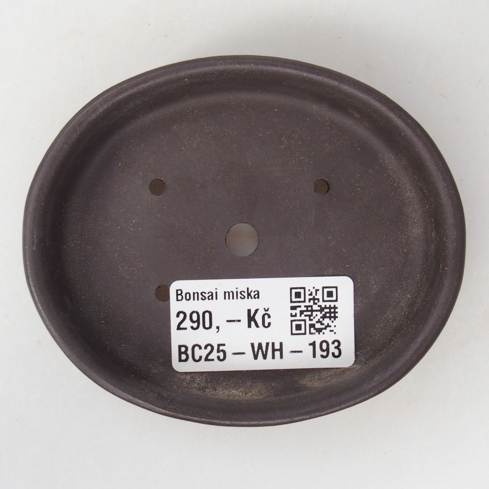 Mini bonsai tál 9 x 7,5 x 2 cm, barna