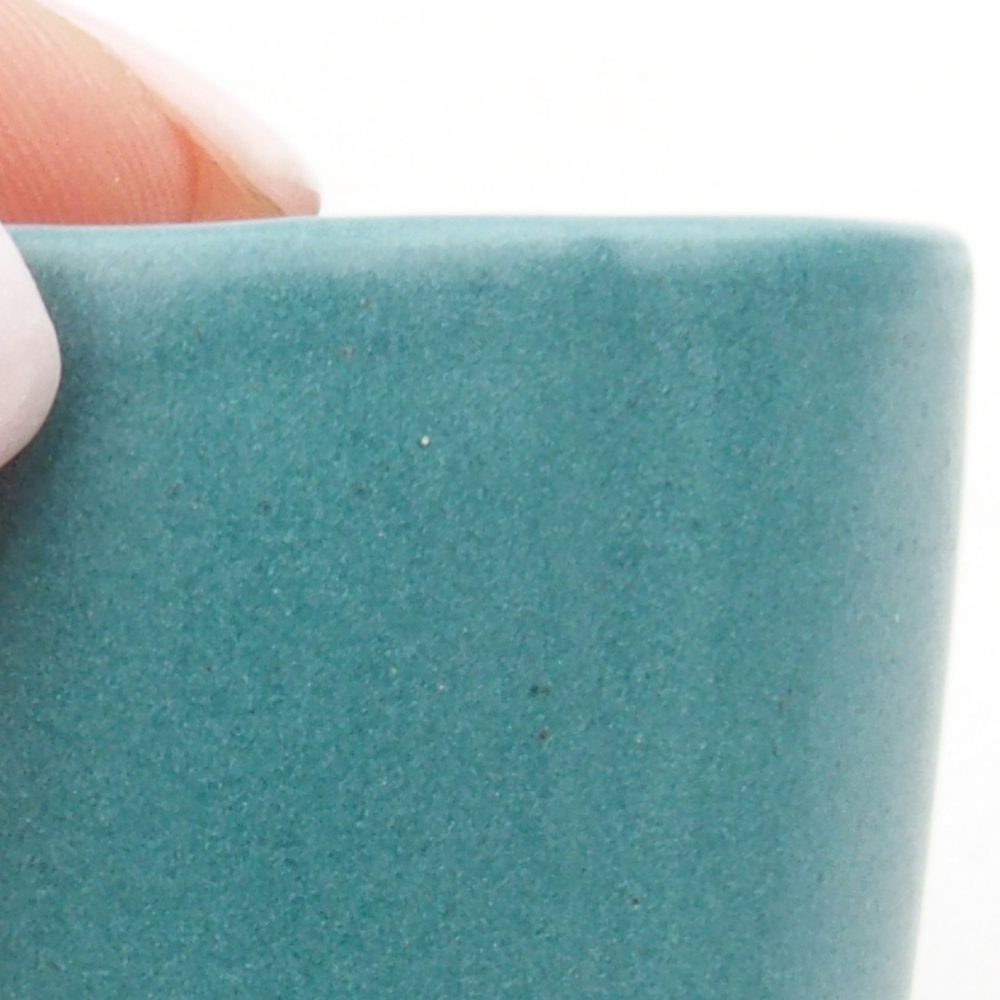 kerámia bonsai tál 6,5 x 5,5 x 4 cm, kék színben