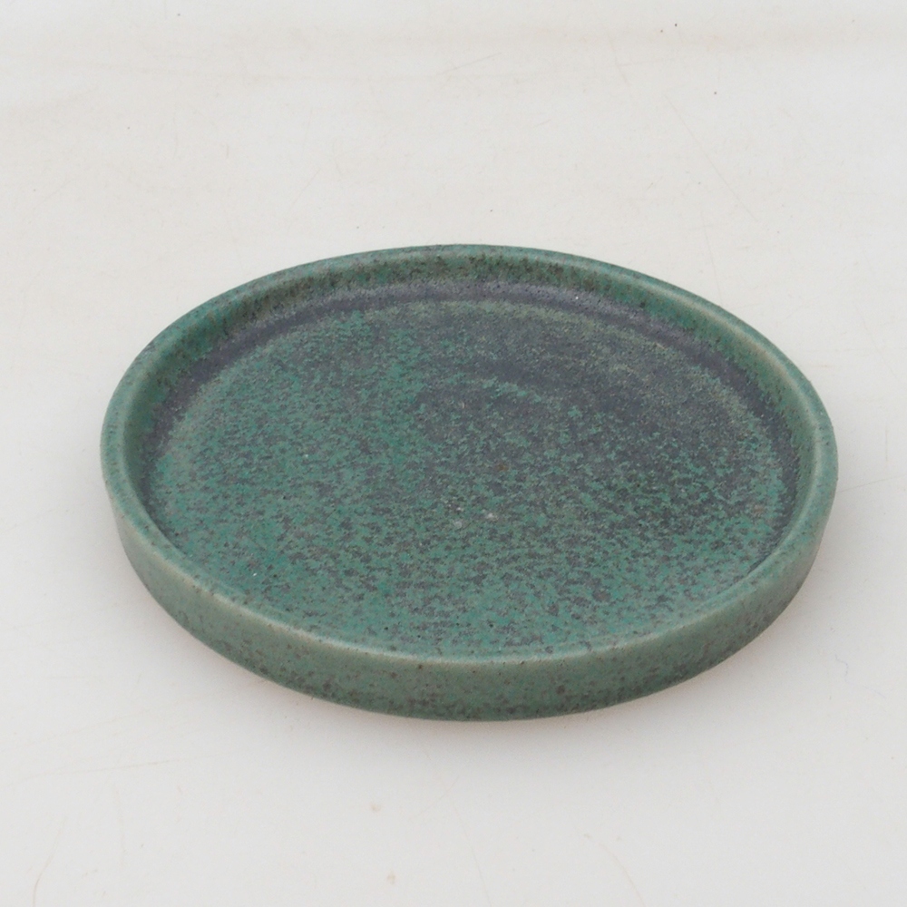 Kerek bonsai konzol D6-S - 10 x 10 x 1 cm - zöld