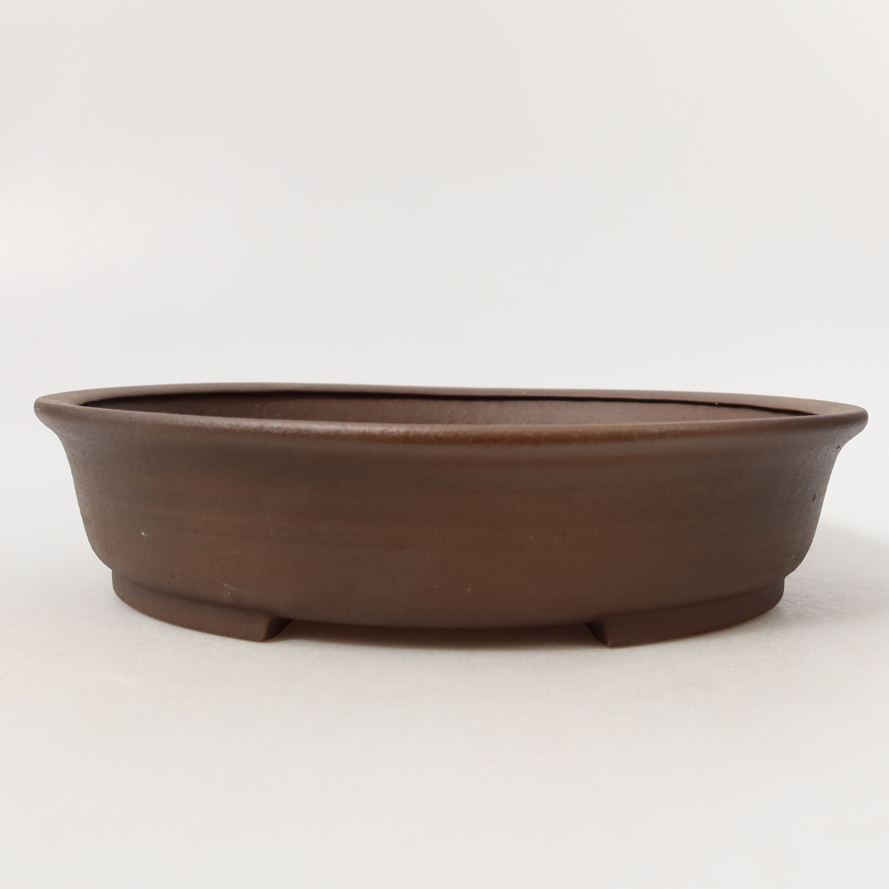 Kerámia bonsai-tál 21 x 19 x 5 cm, barna színű