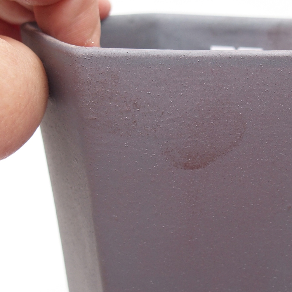 Kerámia bonsai tál 13 x 11,5 x 17 cm, fém színben