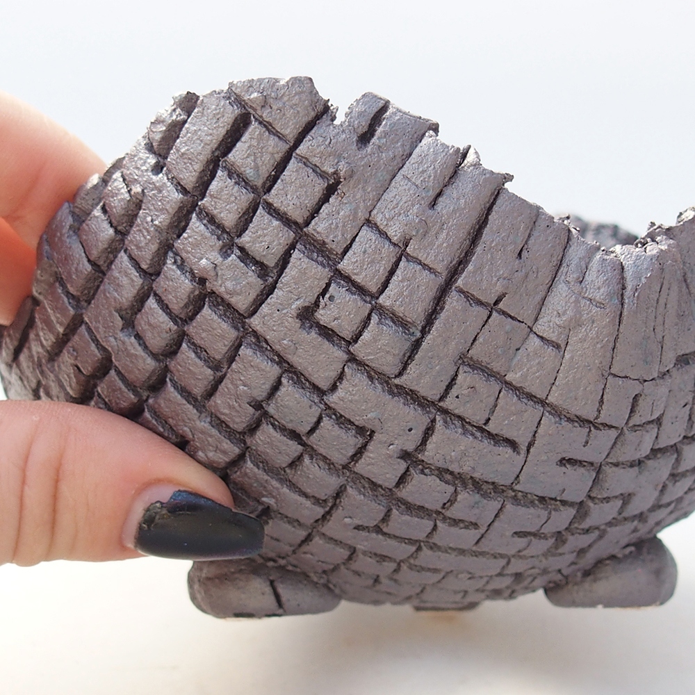 Kerámia kagyló 13 x 12,5 x 7,5 cm , metál színű