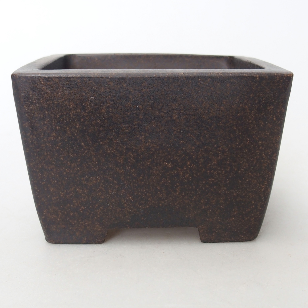 Tál 10 x 10 x 7 cm barna okkersárga