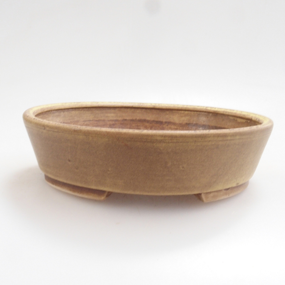 kerámia bonsai tál 10 x 8,5 x 4 cm, barna