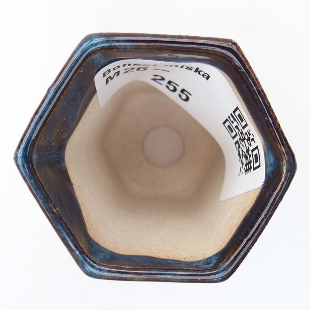 Mini bonsai tál 4 x 3,5 x 5,5 cm, kék színben