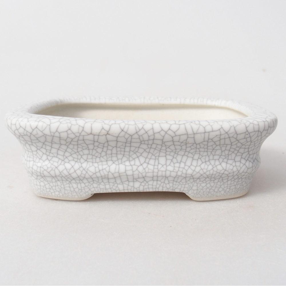 kerámia bonsai tál 11 x 11 x 7 cm, raku színben