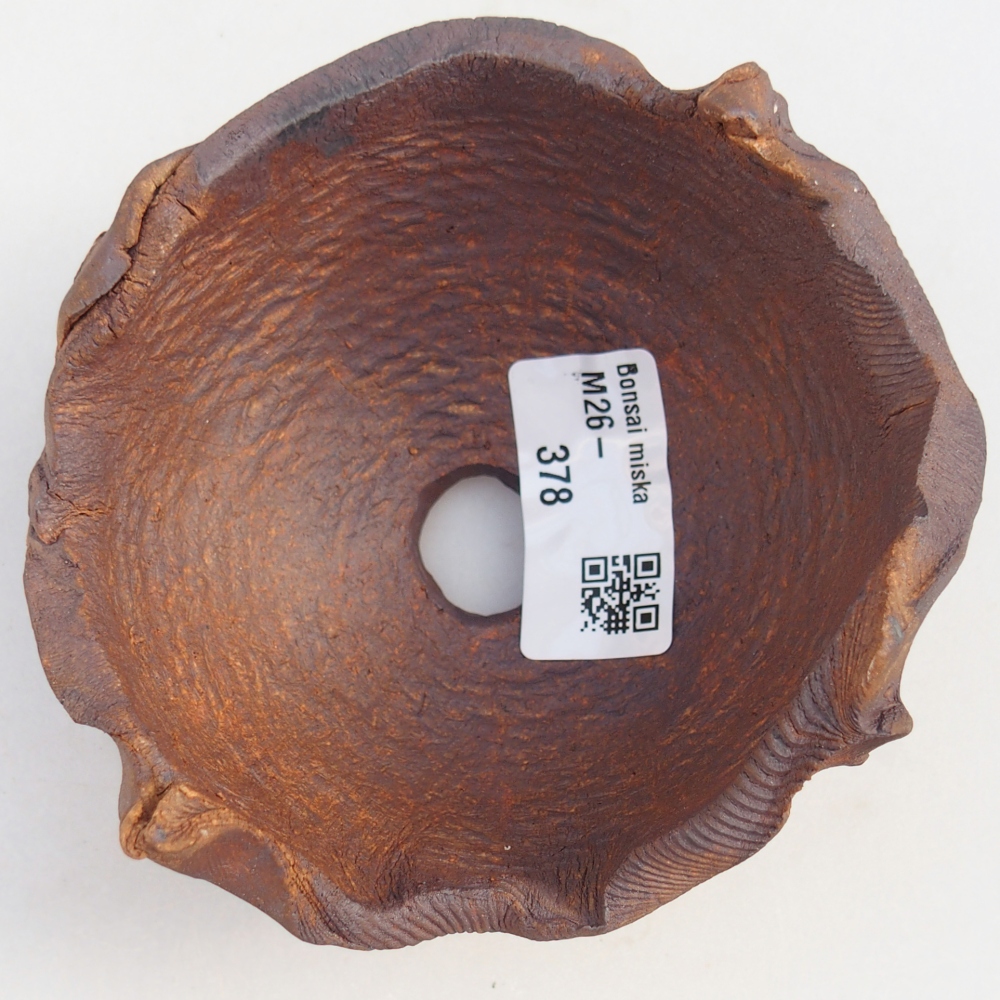 Kerámia kagyló 11 x 10 x 6,5 cm , barna színű