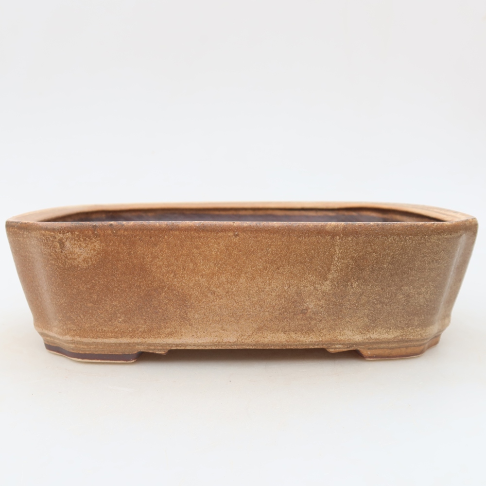 Kerámia bonsai tál, 21,5 x 18 x 6 cm, rózsaszín