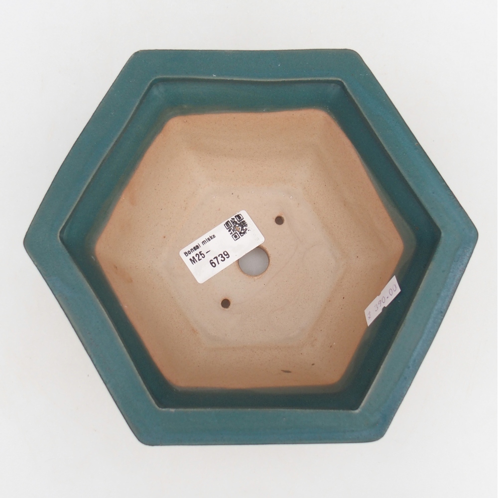 kerámia bonsai tál 18,5 x 16,5 x 9 cm, kék színben