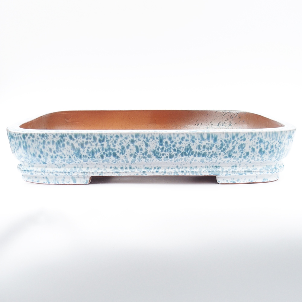 Tál 63 x 42 x 12 cm kék-fehér