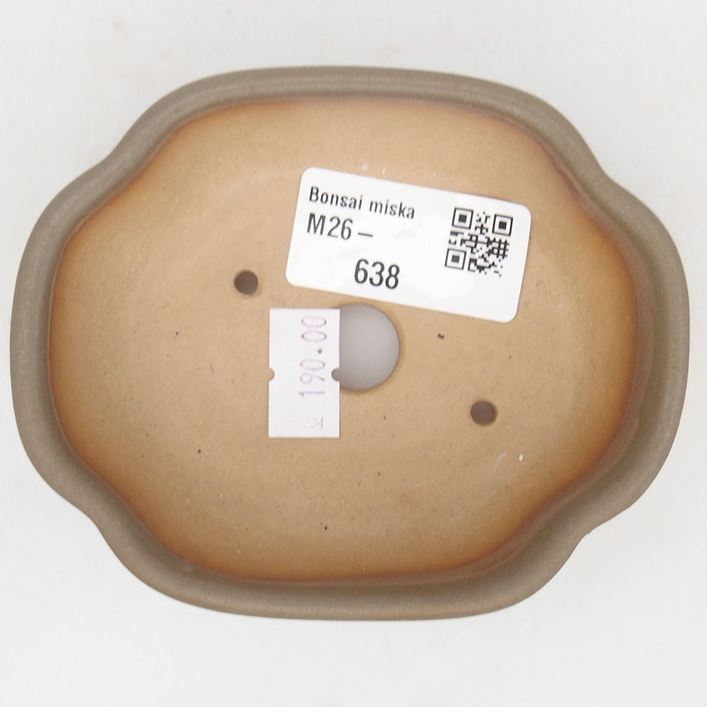 kerámia bonsai tál 125 x 10 x 3 cm, barna