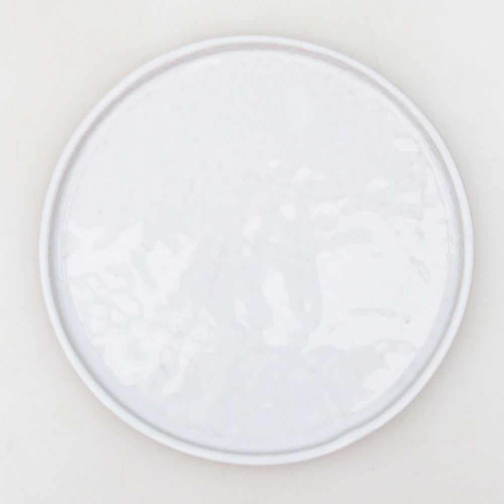 Kerek bonsai edény D7-S - 16 x 16 x 1 cm - fehér