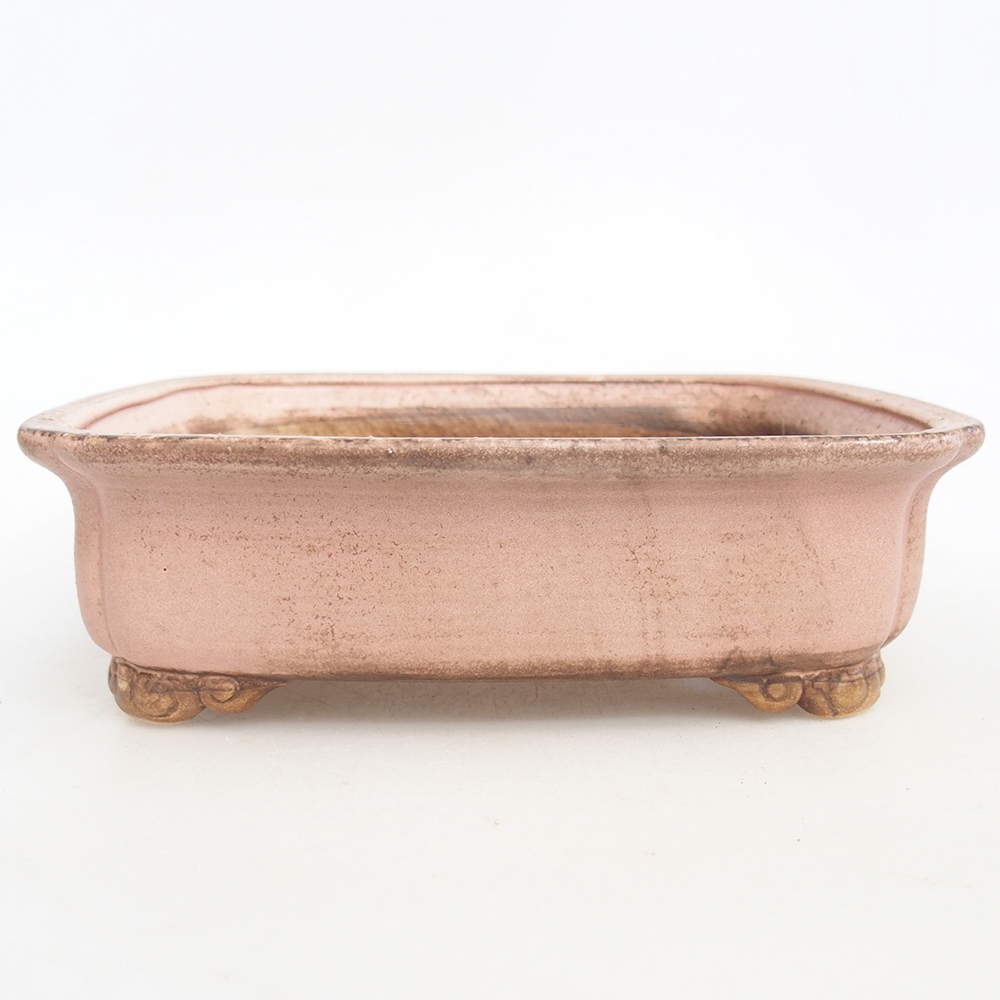 kerámia bonsai tál 20 x 17 x 6 cm, rózsaszínű