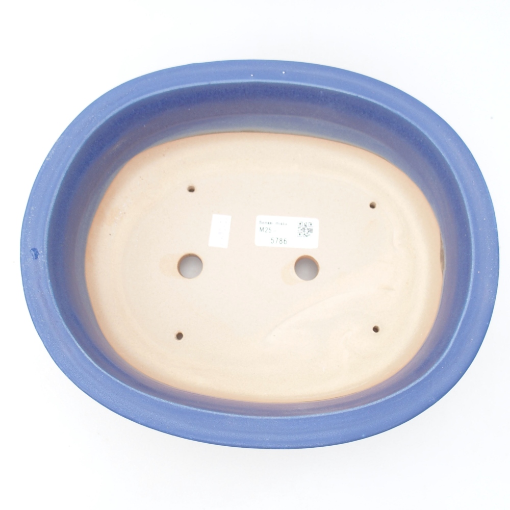 kerámia bonsai tál 26 x 22 x 8 cm, kék színben