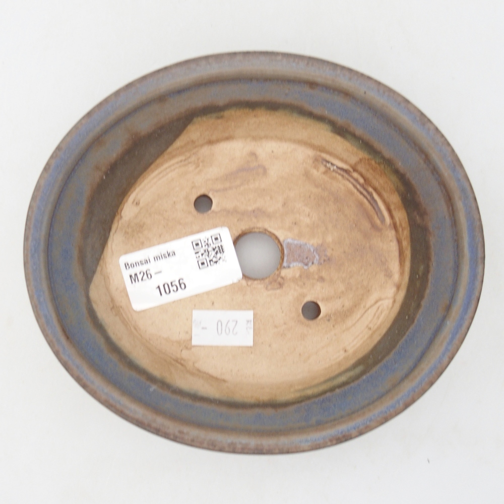 kerámia bonsai tál 14,5 x 12,5 x 4 cm, kék színű