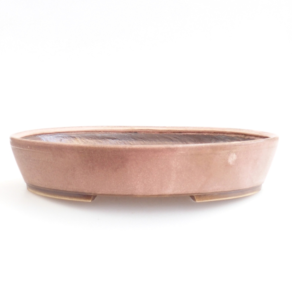 kerámia bonsai tál 31 x 26,5 x 6 cm, rózsaszínű