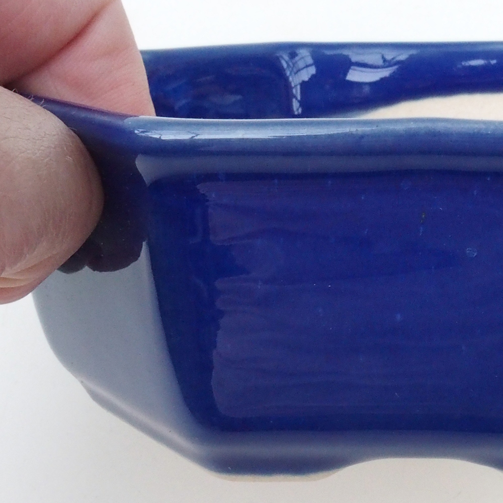 Bonsai tál H13 - 12,5 x 12,5 x 4,5 cm. - kék