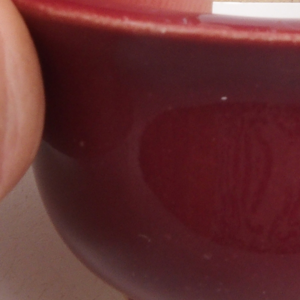 Mini bonsai tál 4,5 x 4,5 x 2,5 cm, bordó színben