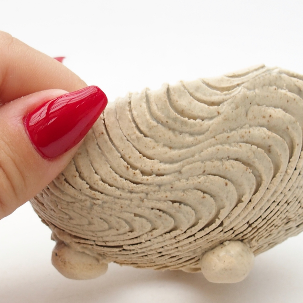 Kerámia kagyló 9 x 8,5 x 5 cm , bézs színű