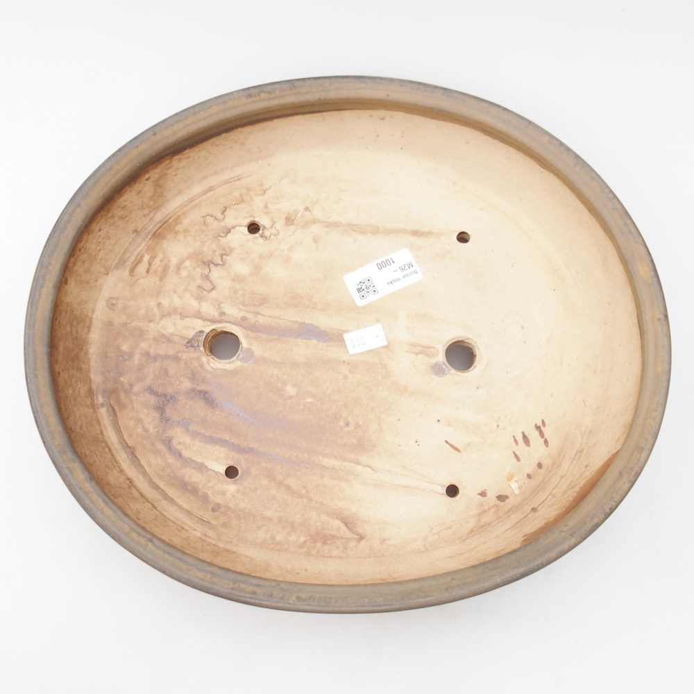 kerámia bonsai tál 31,5 x 27,5 x 6 cm, barna