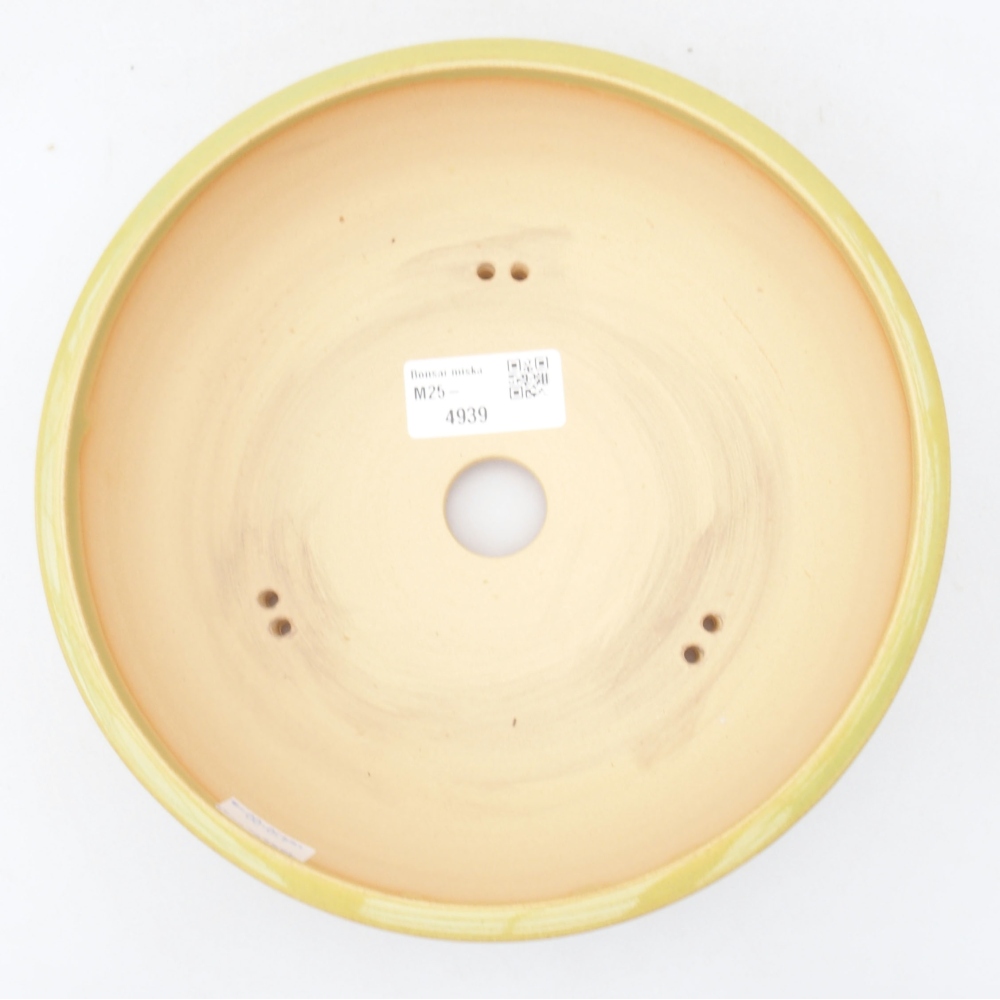 bonsai kerámia tál 20 x 20 x 5,5 cm, zöld