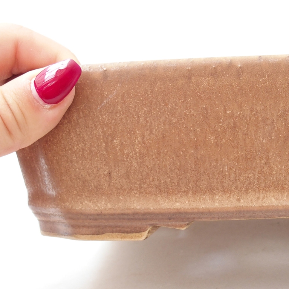 kerámia bonsai tál 21 x 18 x 6 cm, rózsaszínű