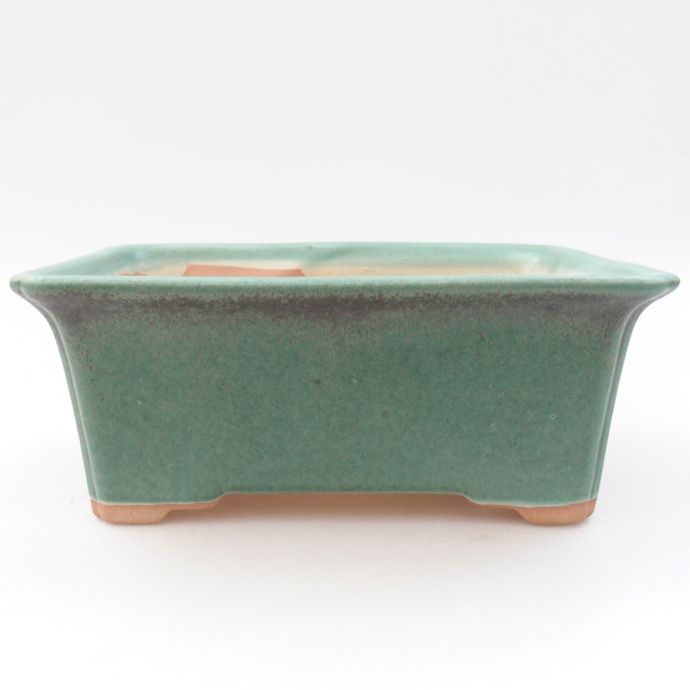 kerámia bonsai tál 22 x 17 x 5 cm, zöld