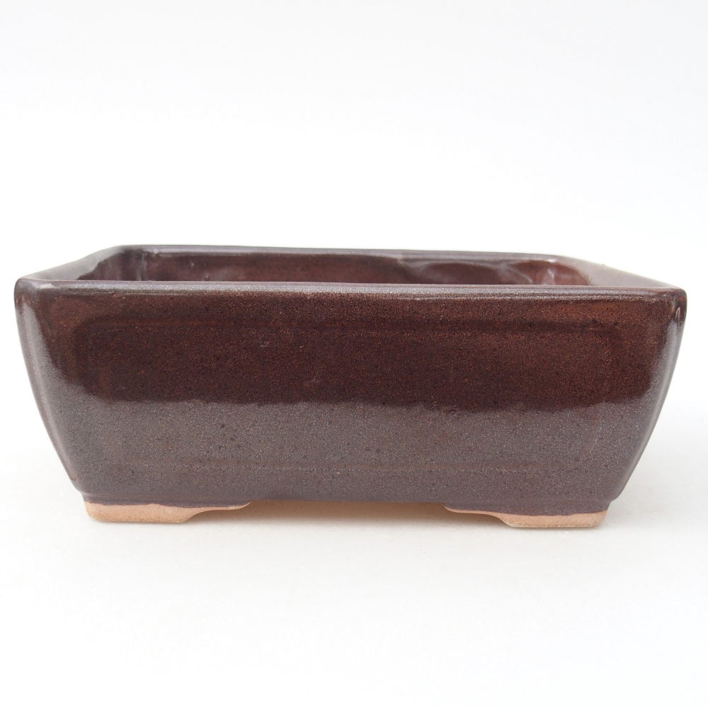 kerámia bonsai tál 15,5 x 11,5 x 6 cm, barna