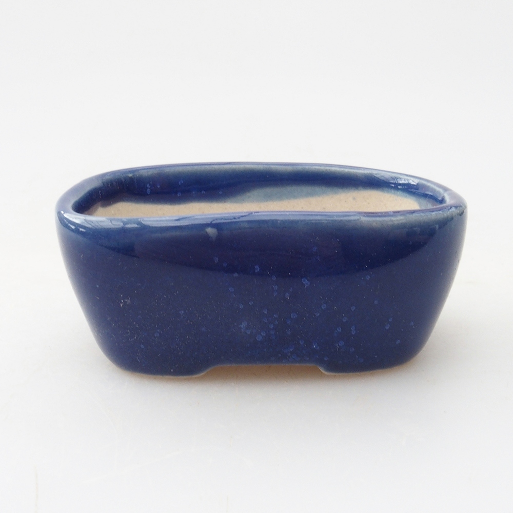 Mini bonsai tál 5,5 x 4 x 2,5 cm, kék színben