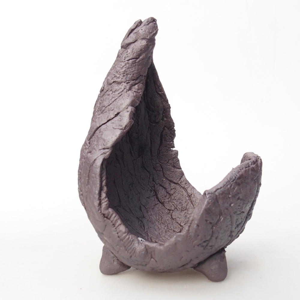 Kerámia kagyló 8 x 8 x 12,5 cm , metál színű