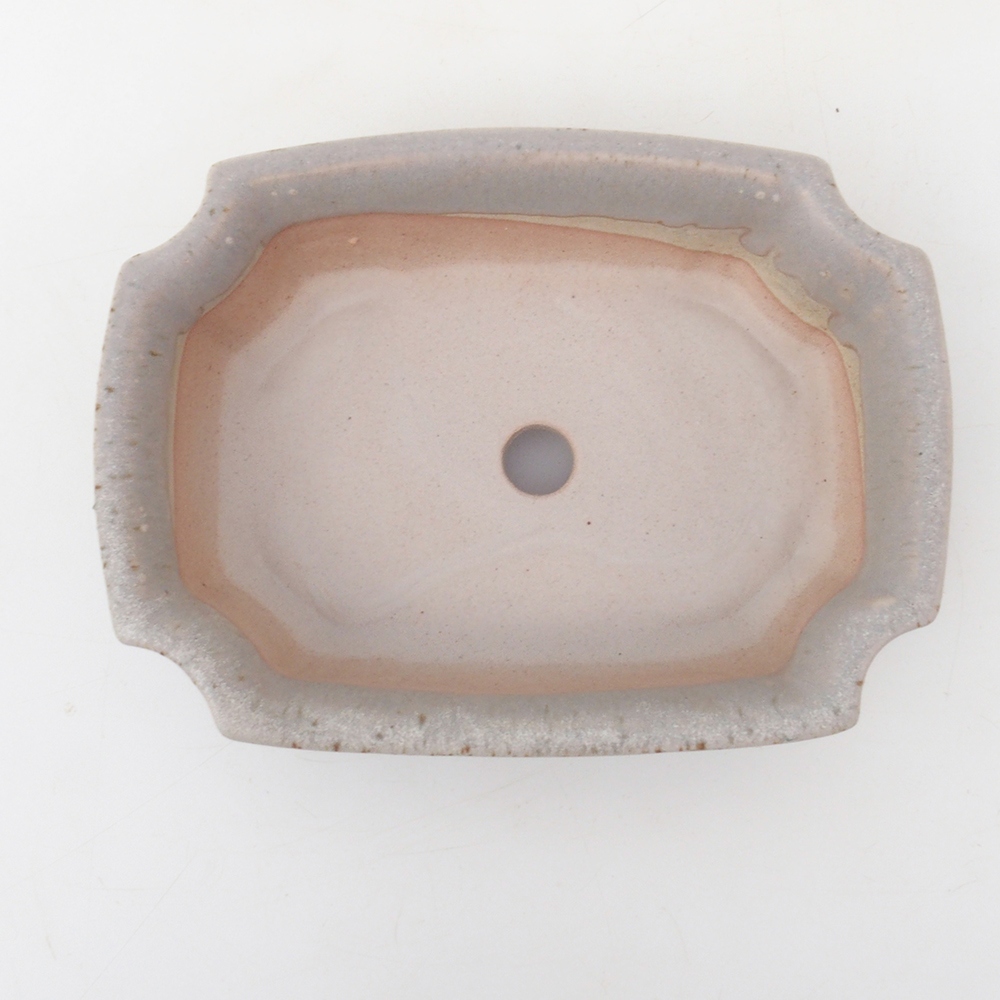 Bonsai tál H03 - 16,5 x 12 x 4,5 cm. - bézs színű