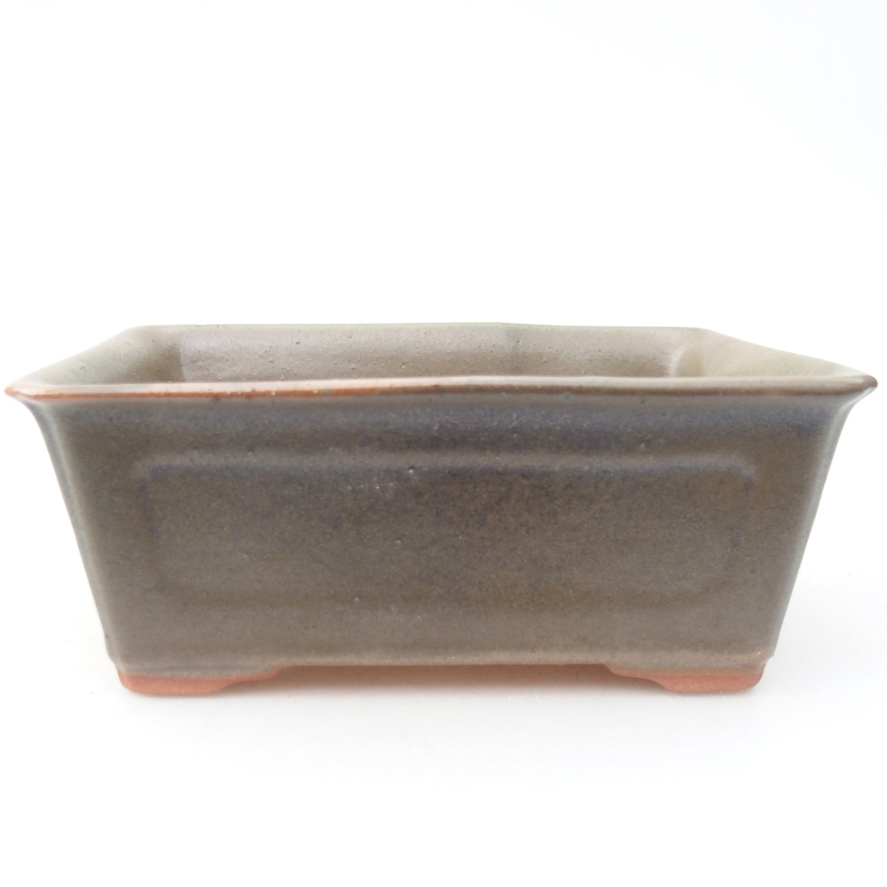 kerámia bonsai tál 13,5 x 10 x 5,5 cm, barna