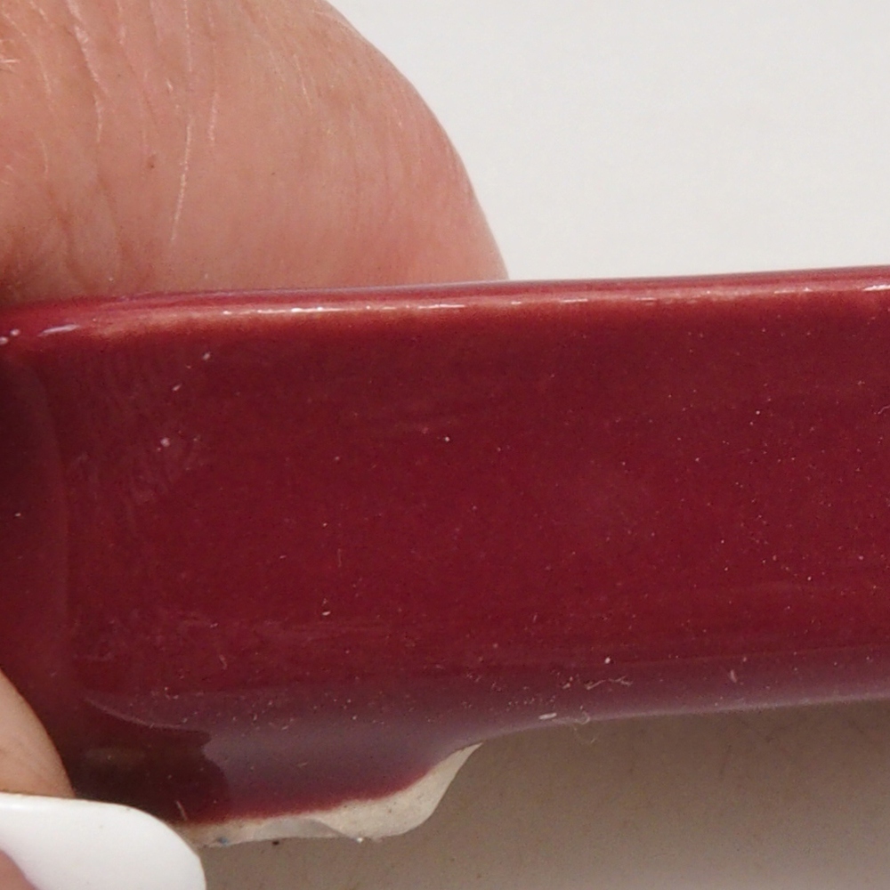 Mini bonsai tál 5,5 x 3,5 x 1,5 cm, bordó színben