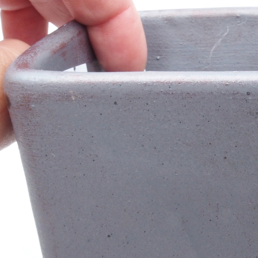 Kerámia bonsai tál 8,5 x 8,5 x 10,5 cm, fém színben